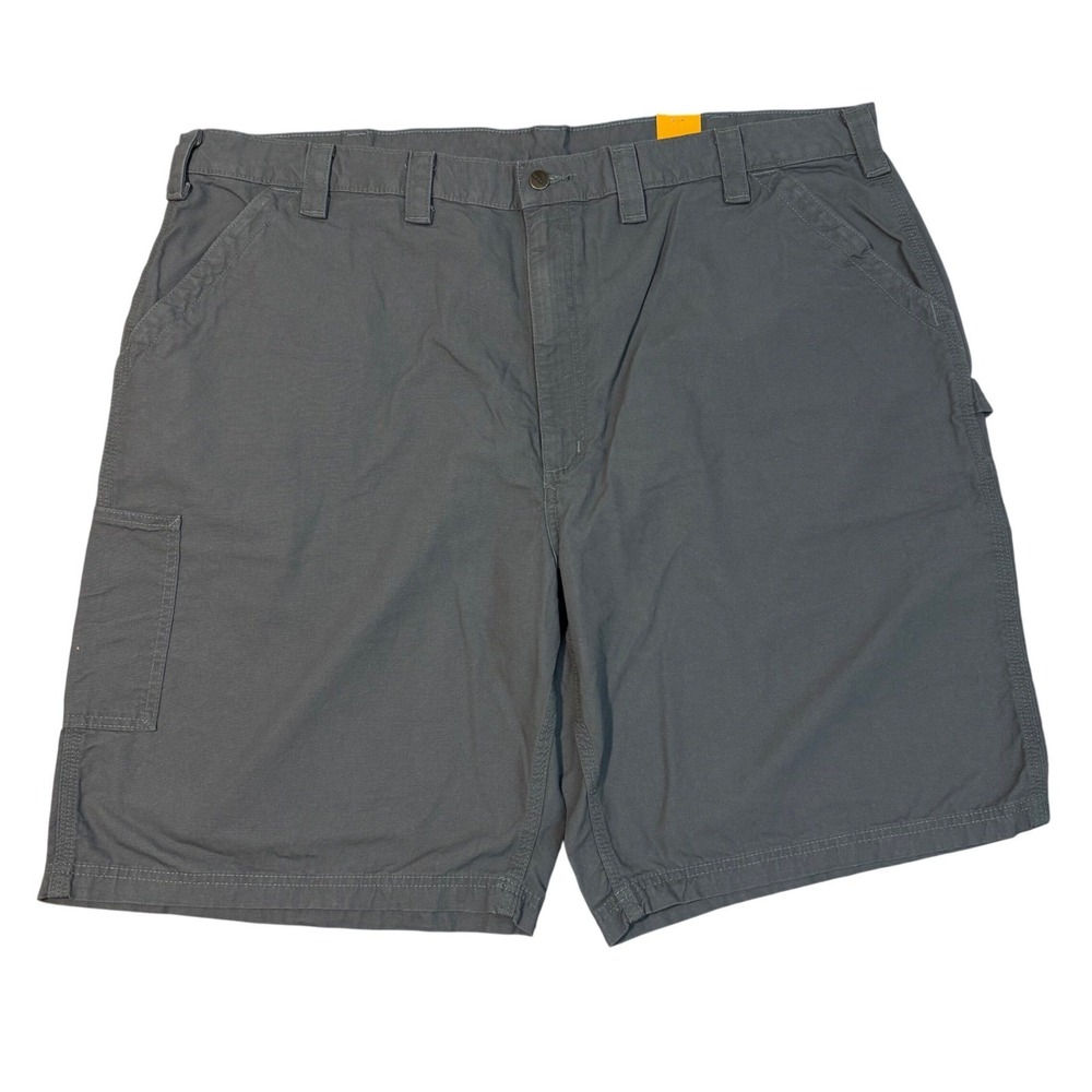 Carhartt Mens B147 Canvas Utility Work Shorts 48 Gray Loose Fit Carpenter 10 In